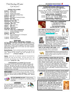 Third Sunday of Easter - Our Lady Star of the Sea, Lake Hopatcong