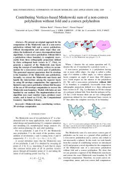 Contributing Vertices-based Minkowski sum of a non