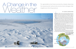 A Change in the Weather - National Snow and Ice Data Center