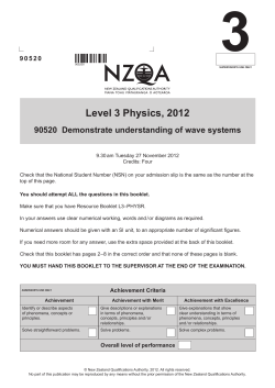 Exam - NZQA