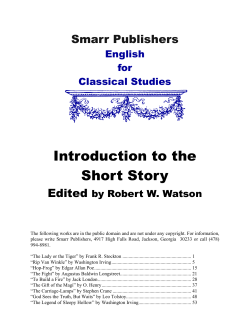 Introduction to the Short Story