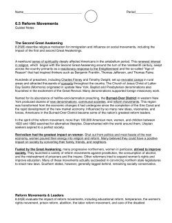 6.5 Reform Movement Guided Notes