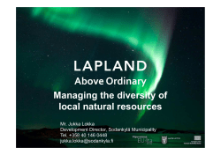 Managing the diversity of local natural resources