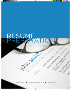 resume preparation