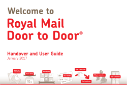 Door to Door Handover and User Guide