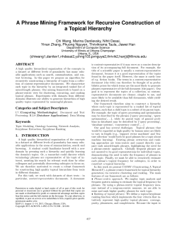 A Phrase Mining Framework for Recursive Construction of a Topical
