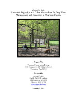 Feasibility of Installing an Anaerobic Digester for Dog Waste at a