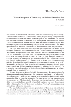 The Party`s Over - Investigadores CIDE