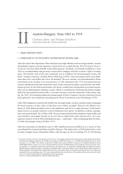 II. Austria-Hungary: from 1863 to 1914