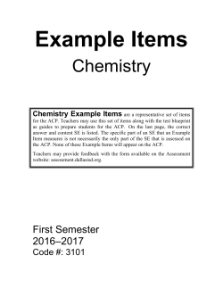 Chemistry - Dallas ISD
