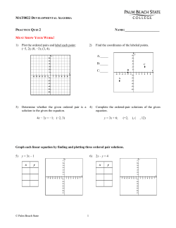 Practice Quiz 2 - Palm Beach State College