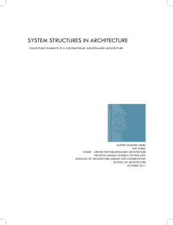 SYSTEM STRUCTURES IN ARCHITECTURE