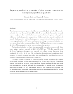 Improving mechanical properties of glass ionomer cements with