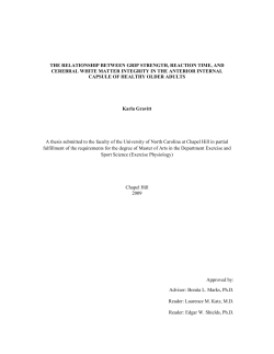 THE RELATIONSHIP BETWEEN GRIP STRENGTH, REACTION