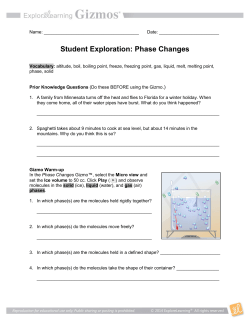 Phase Changes