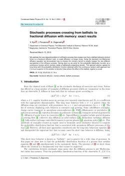 Stochastic processes crossing from ballistic to fractional diffusion