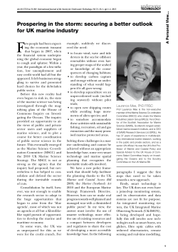 Prospering in the storm: securing a better outlook