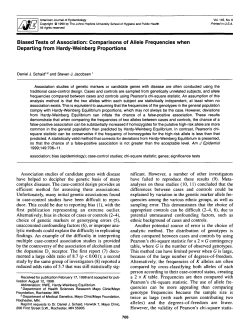 Biased Tests of Association: Comparisons of Allele Frequencies