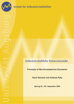 Principles of Neo-Schumpeterian Economics - wiwi.uni