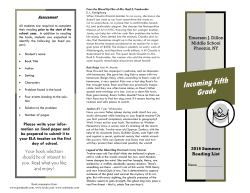 From the Mixed Up Files of Mrs. Basil E. Frankweiler