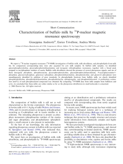 Characterization of buffalo milk by P