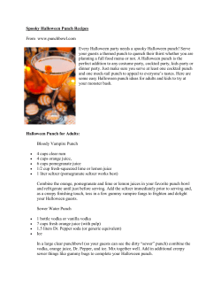 Spooky Halloween Punch Recipes