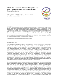 Seismic Risk Assessment of Lisbon Metropolitan Area under a