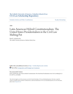 Latin American Hybrid Constitutionalism: The United States