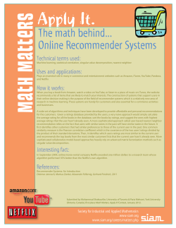 The Math behind Online Recommender Systems