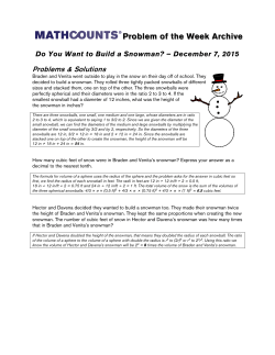 Problem of the Week Archive