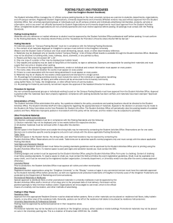 posting policy and procedures