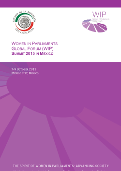 summit 2015 in mexico - Women in Parliaments Global Forum