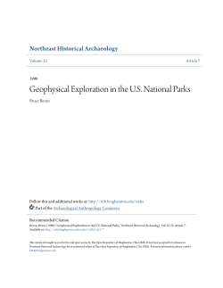 Geophysical Exploration in the US National Parks