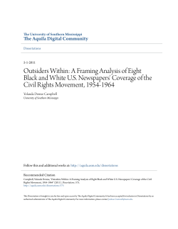 Outsiders Within: A Framing Analysis of Eight Black and White U.S.