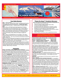 alaska adventure - Pittsburg State University