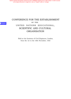 Conference for the Establishment of the United Nations