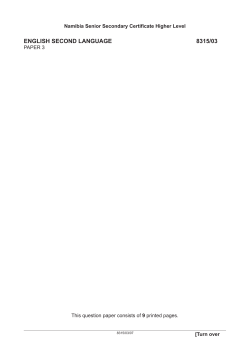 english second language 8315/03