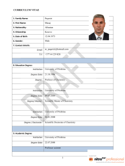 Prof. Assoc. Dr. Musa Paqariz