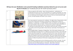 30 Days into your Meditation some powerful healing meditation