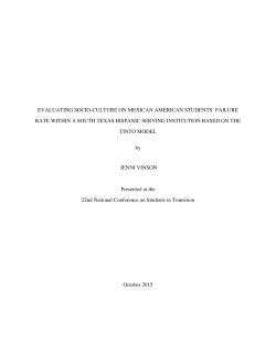 evaluating socio-culture on mexican american students` failure rate