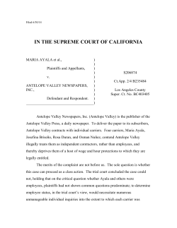 AYALA v. ANTELOPE VALLEY NEWSPAPERS INC | FindLaw