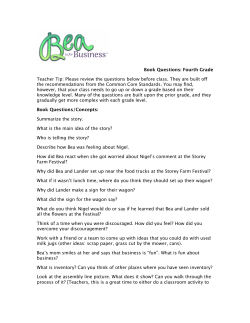 4th Grade Book Questions