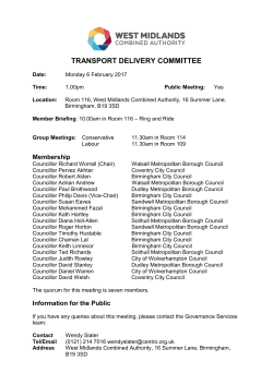 QPS Birmingham - West Midlands Combined Authority