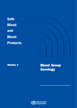 Module 3 Blood Group Serology