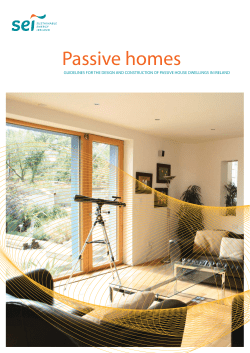 Guidelines for the Design and Construction of Passive House