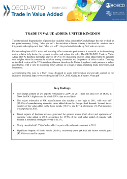 trade in value added: united kingdom