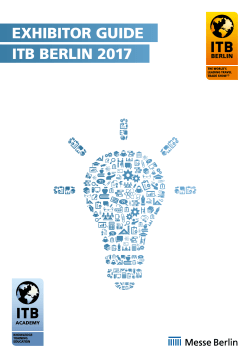 EXHIBITOR GUIDE ITB BERLIN 2017