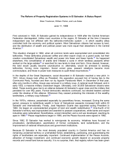 The Reform of Property Registration Systems in El Salvador