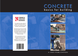 CONCRETE BASICS FOR BUILDING