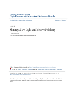 Shining a New Light on Selective Polishing